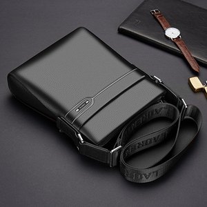 Borsa a <span class=keywords><strong>tracolla</strong></span> da <span class=keywords><strong>uomo</strong></span> in vera Cow Top in pelle a grana con chiusura a cerniera con Design a portafoglio lungo - Product Image 3