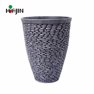 Flower Pot for Garden Decoration Large Plastic Pebble Stone Used with Flower/green Plant CLASSIC Round Floor Hand Brush 2000pcs