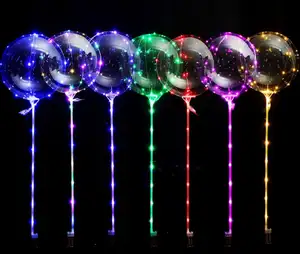 Bobo Ballon บอลลูนไฟ LED 20นิ้ว,ลูกโป่งสำหรับตกแต่งงานแต่งงานงานคริสต์มาส