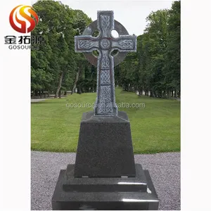 制造 Celtic Cross Top Antique Tombstone