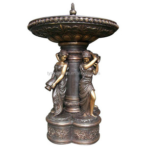 Casa jardín decoración de bronce de la fuente de agua para puerta jardín arte - Product Image 3