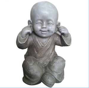 Belle Figurine de moine à prix abordable, Figurine Nk à prix abordable, bouddhisme religieux, Art gris et à collectionner, 2 pièces - Product Image 1