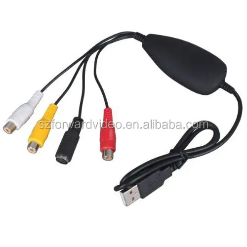 Ezcap172 USB2.0 جهاز التقاط الفيديو التناظري مسجل الفيديو الرقمي اكسسوارات الصوت والفيديو