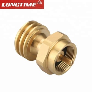 Adaptador de Recarga de Gas <span class=keywords><strong>Propano</strong></span> de Latón de Alta Calidad con Entrada QCC y Salida 1/20UNEF para Botellas de Gas Desechables y Reguladores de Presión - Product Image 2