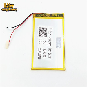 Top sale lipo 3,7 mah 2500 v battery 306080 Li-Polymer rechargeable battery - Product Image 1