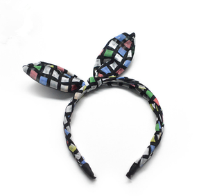 Accesorios para el cabello pelo venda de <span class=keywords><strong>Las</strong></span> Muchachas de Cuadros Arco Diadema - Product Image 1