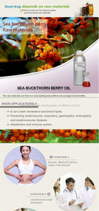 Puro espino amarillo fruta Berry petróleo precio, semillas a granel seabuckthorn aceite prensado en frío - Product Image 4