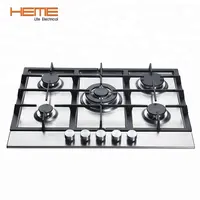 Cooking appliances counter top built in gas stove 5 burners stainless steel gas cooktop