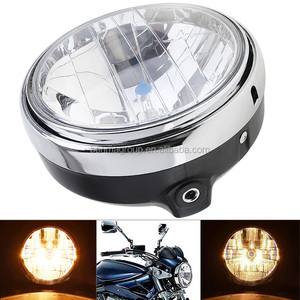 Faro Universale per Moto da 7 Pollici 35W con Lampadina Alogena Ambra per CB400 CB500 CB1300 <span class=keywords><strong>Hornet</strong></span> 250 600 <span class=keywords><strong>900</strong></span> - Product Image 6