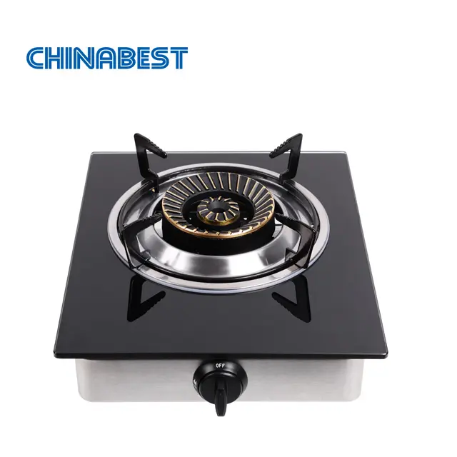 Hot Selling Single Burners Tempered Glass Gas Stove
