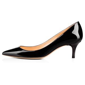 Elegant Classic Women Plus Size Summer Autumn Slip-On <strong>Kitten</strong> <strong>Heels</strong> Fashion Pointed Toe Jelly Color Breathable <strong>Shoes</strong> - Product Image 5