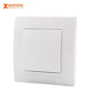 CE ROHS EMC certificated European type 10A 82*82mm electrical 1 gang 1 way wall socket switch