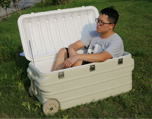160 Liters Large Styrofoam Insulated Laboratory Ice Chest Cooler Box With Wheels(MTU160)