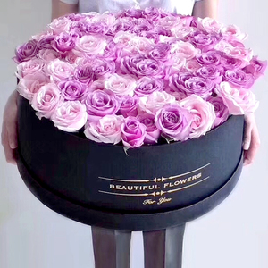 Black Cylinder <strong>Flower</strong> <strong>Box</strong> Wholesale Large Cardboard Round Cylinder <strong>Flower</strong> Paper <strong>Box</strong> for <strong>Flower</strong> - Product Image 2