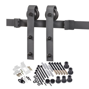 <span class=keywords><strong>Rail</strong></span> <span class=keywords><strong>coulissant</strong></span> Piste Grange Quincaillerie Rustique Porte En Bois - Product Image 2