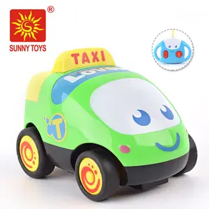新的卡通设计电动汽车无线电控制玩具为幼儿儿童