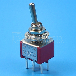 MTS-202-A2 6A 125V DPDT 6Pin ON-ON PCB 2 Cách Chuyển Đổi Công Tắc MTS 202 - Product Image 2