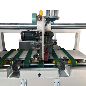 HRB-máquina semiautomática de plegado y encolado de cartón, caja de cartón corrugado, plegadora y encoladora - Product Image 4