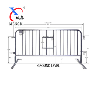 Bán Sỉ Hàng Rào Chắn Đường Tạm Thời Kiểm Soát Đám Đông Mạ Kẽm Nhúng Nóng Giá Tốt Nhất - Product Image 2