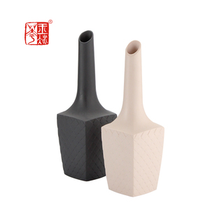 Coloré En Relief Carré Grand Nu Argile Trompette Vase Pour Le Mariage, Partie, décor À La Maison - Product Image 1