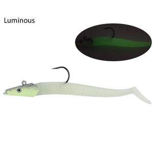 Leurre souple Jighead Sand Eel, appât de jigging, pour morue, cabillaud, basse, gurnard, 11 cm, 22 g, jig Sandeel - Product Image 5