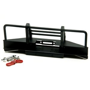 Pare-chocs avant en métal pour voiture RC, avec boucle de remorque, Compatible avec <span class=keywords><strong>1</strong></span>/<span class=keywords><strong>10</strong></span> RC4WD D90 <span class=keywords><strong>Axial</strong></span> SCX10 RC Rock <span class=keywords><strong>Crawler</strong></span> - Product Image 5