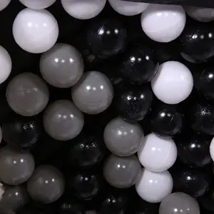 Bolas del océano eco-amigo bebé juguete de pozo nadar suave plástico Gris blanco negro