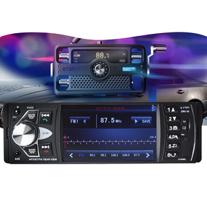 Som automotivo 4.1 ''1din para carro, rádio para automóveis com vídeo mp3/mp4/mp5/fm, android, dvd, mídia player, manual com controle remoto suppo