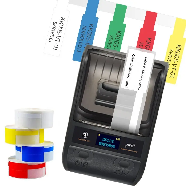 Detonger-DP23S stampante termica per codici a barre cavo ID stampante per etichette adesiva stampante Mobile