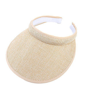 Wide Brim Beach Sun <strong>Hat</strong> <strong>Summer</strong> Travel Outdoor Sport Sun Protection Plain Cotton Linen Visor Caps Women - Product Image 3