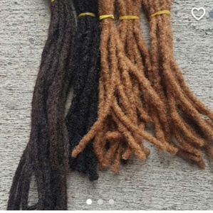 Di alta Qualità Stretto Afro Crespo Dei Capelli Dei Capelli Umani di Estensioni Dreadlocks Fatti A Mano Locs Per Le Persone di Colore - Product Image 4