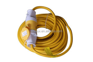 כבל מאריך תעשייתי 14 מטר, 110 וולט, עמיד במיוחד, עם תקע CEE <span class=keywords><strong>IEC</strong></span> וכבל PVC 1.5 מ\\\"מ, 16 אמפר - Product Image 6