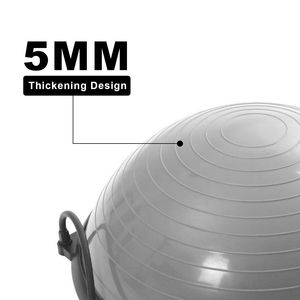 Half Ball Exercise Balance <strong>Trainer</strong> W/resistance Band &amp;<strong>pump</strong> /Yoga/AIr Dome /Fitness - Product Image 4