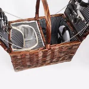 Hotsale Natural Color Custom Made Handwoven Large Baby Gift Wicker Baskets Sets Wholesale