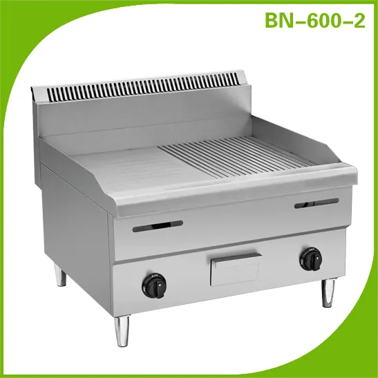 Restaurante equipos de cocina, plancha de gas bn-600-2