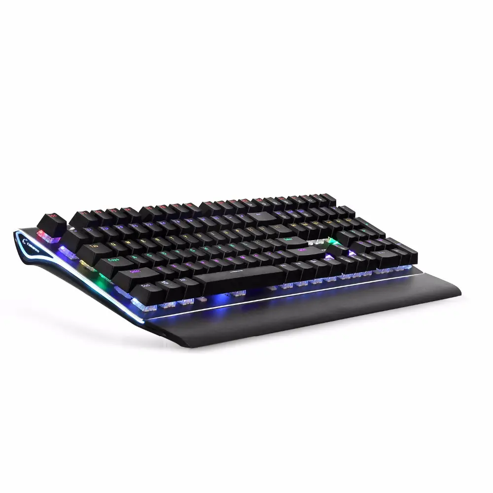 Sisi dingin Logo Cahaya Komputer Keyboard Gaming Kunci Papan dengan 108 Tombol Keyboard Yang Jelas dan Tajam