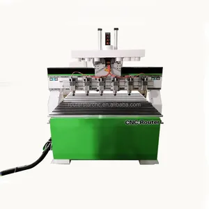 High precision ballscrew CNC Engraving duplicator Router machine with 6 spindles