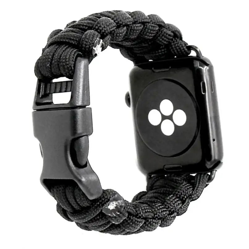 Imperméable à l'eau de survie bracelet tissé bicolore 550 paracord d'urgence sport bracelet bricolage