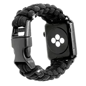 Impermeable supervivencia reloj Correa tejida de color 550 paracord DE EMERGENCIA deporte pulsera diy