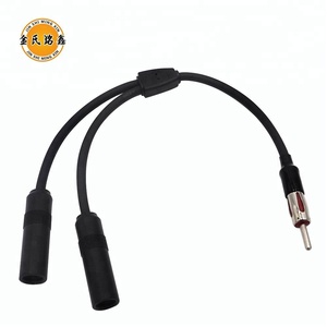 MX 30cm Universal único hombre a doble hembra Y de extensión del divisor de Radio AM/<span class=keywords><strong>FM</strong></span>/<span class=keywords><strong>antena</strong></span> <span class=keywords><strong>Antena</strong></span> de conector de <span class=keywords><strong>Cable</strong></span> - Product Image 1