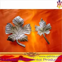 2017 다양한 크기 장식 캐스트 스틸 leafs에 금속 꽃 사용되는 철 근엽 난간