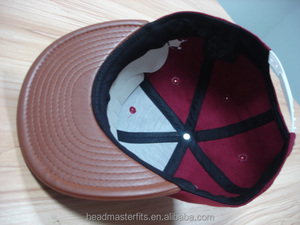 Femmes casquettes et chapeaux personnalisé de haute quantité brodé burgund <span class=keywords><strong>snapback</strong></span> chapeaux - Product Image 3