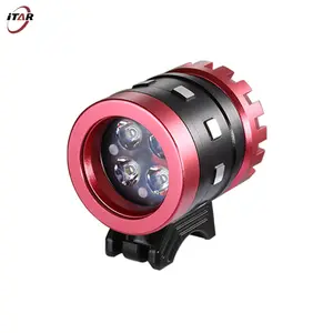 IP65 Aluminum Alloy round 2000 lumens mountain bike front light with Cree XPG 5W LED 20W High Power