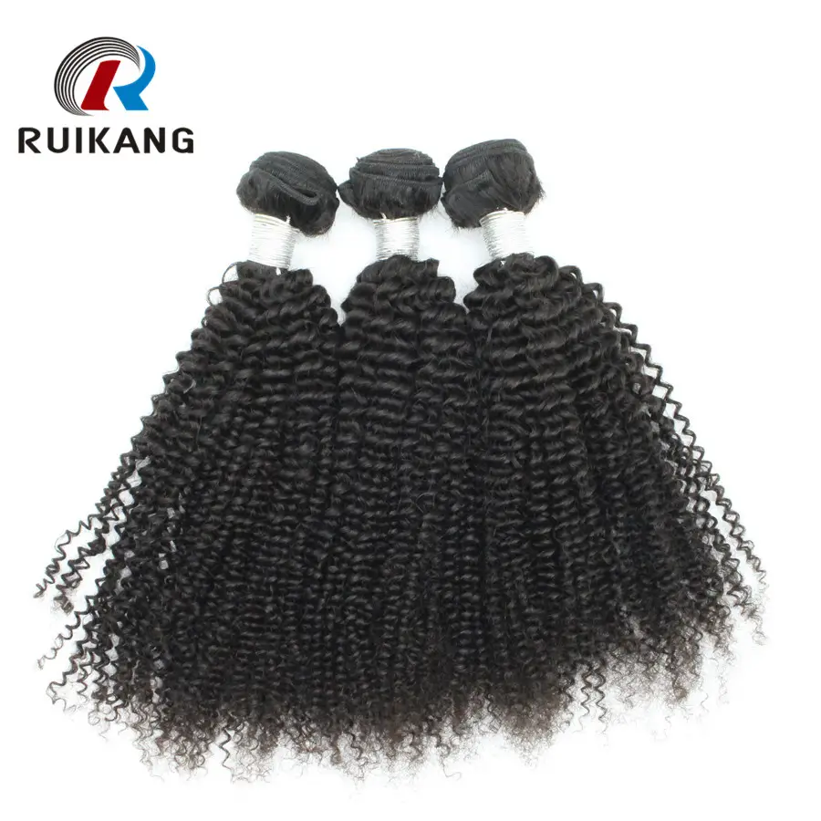 Raw Virgin Mongolian Weft Human Hair Weave Afro Kinky Curly 4c Remy Hair INDIAN Hair WEAVING