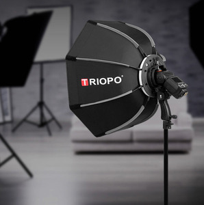 Triopo 90cm Speedlite Diffuseur Softbox Flash extérieur Octogone Parapluie Soft Box pour <span class=keywords><strong>Godox</strong></span> <span class=keywords><strong>Yongnuo</strong></span> - Product Image 4