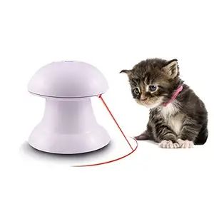 自动旋转灯带360旋转交互式电动宠物猫玩具