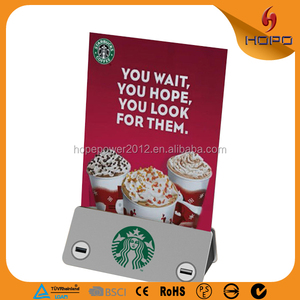 6000 - 13000 mAh menú de la energía de publicidad con 4 salidas para <span class=keywords><strong>Cafe</strong></span> / restaurante teléfonos móviles Made in China - Product Image 1