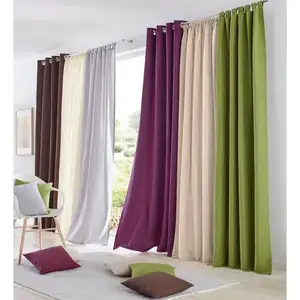 Turkish Custom made curtain fabric blackout 100% polyester woven curtain drapes curtains