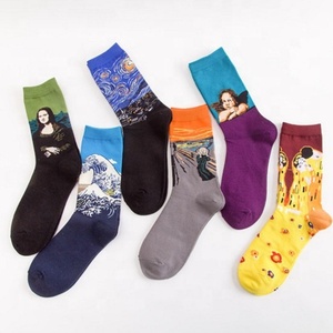 Breathable Anti-bacterial Cotton Fashion Ankle <strong>Socks</strong> <strong>Art</strong> Custom Painting <strong>Socks</strong> - Product Image 2