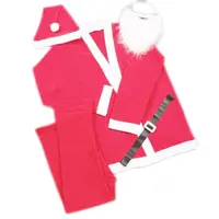 Grosir Kostum Natal Ayah Biru Hijau Anak-anak Dewasa Setelan Sinterklas Merah untuk Acara Berlari Santa